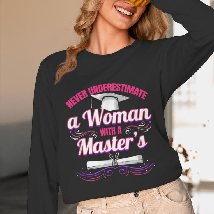 Master University Degree Master Graduation Party Girl Unisex Long Sleeve T-Shirt