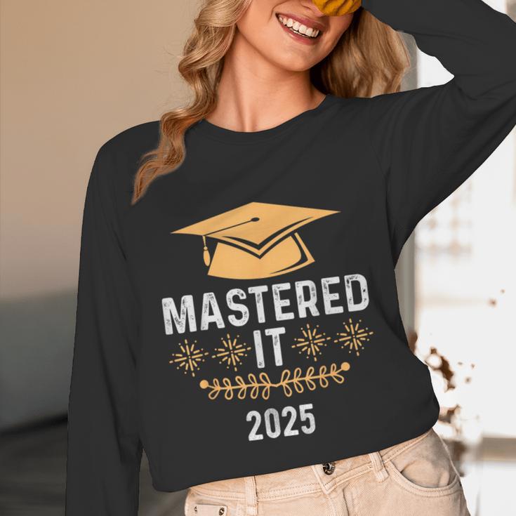 Mastered It 2025 Masters Degree Graduation Graduate Mba Unisex Long Sleeve T-Shirt