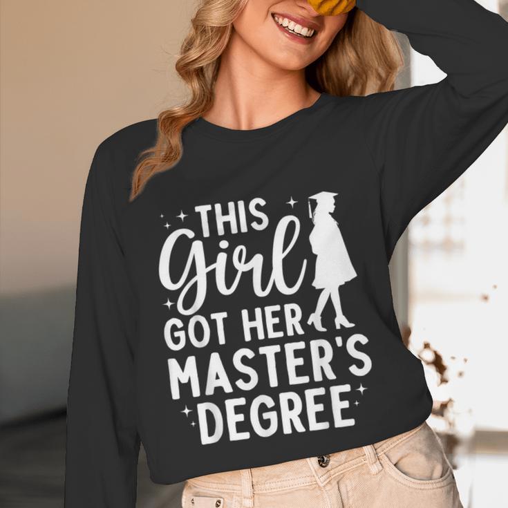 Masters Degree Art For Women Girls Masters Degree Graduation Unisex Long Sleeve T-Shirt