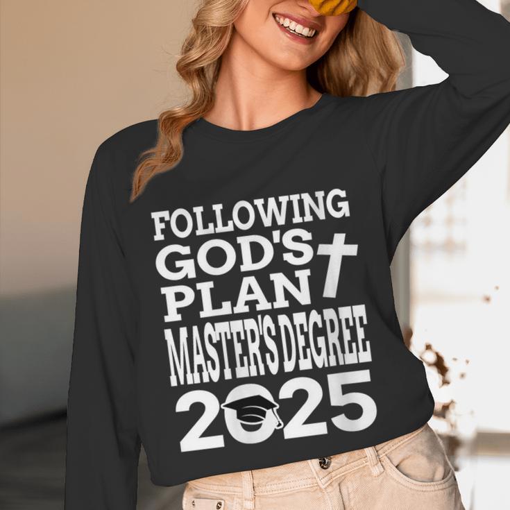 Masters Degree Graduation 2025 Christian MSW MPH MBA Unisex Long Sleeve T-Shirt