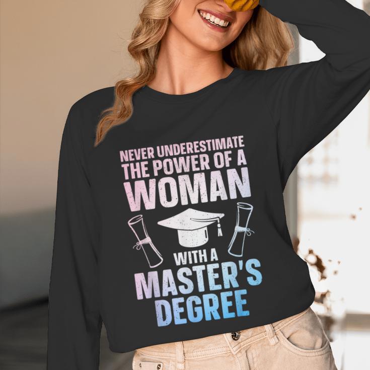 Masters Degree Graduation Art For Women Girls Masters Degree Unisex Long Sleeve T-Shirt