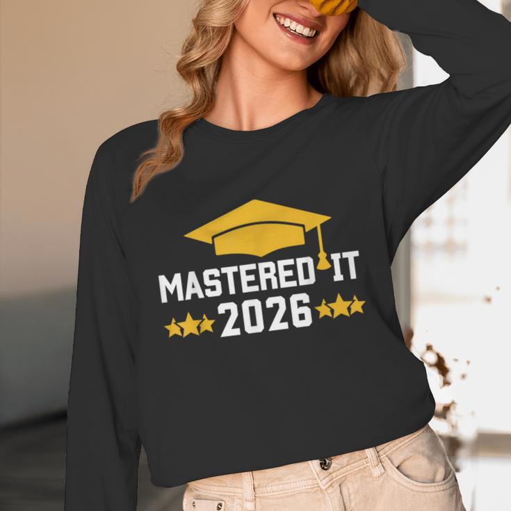 Masters Degree Graduation Mastered It Class Of 2026 Graduate Unisex Long Sleeve T-Shirt