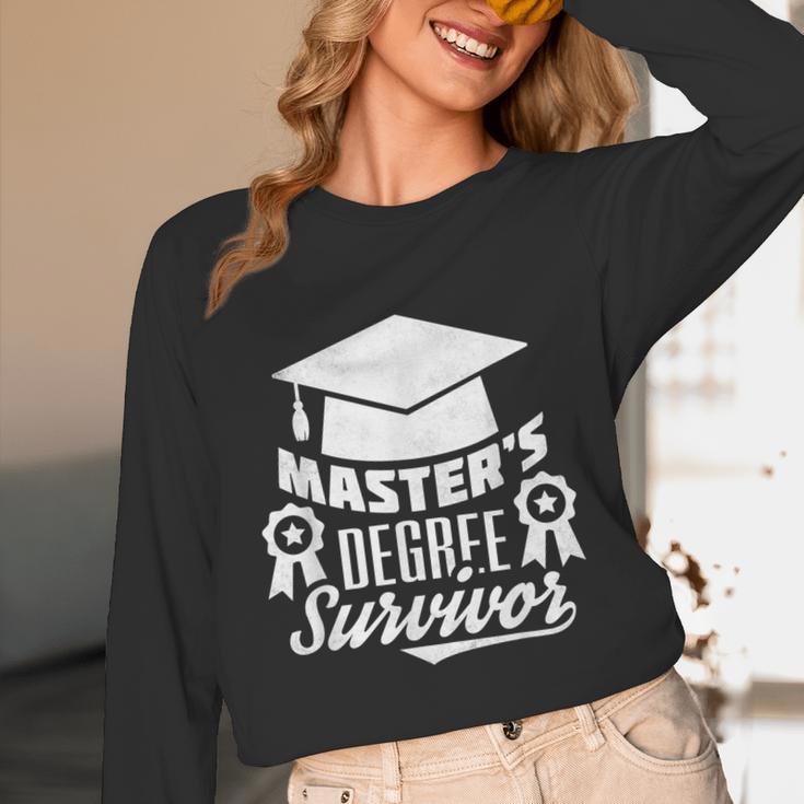 Master's Degree Survivor College Graduation Unisex Long Sleeve T-Shirt