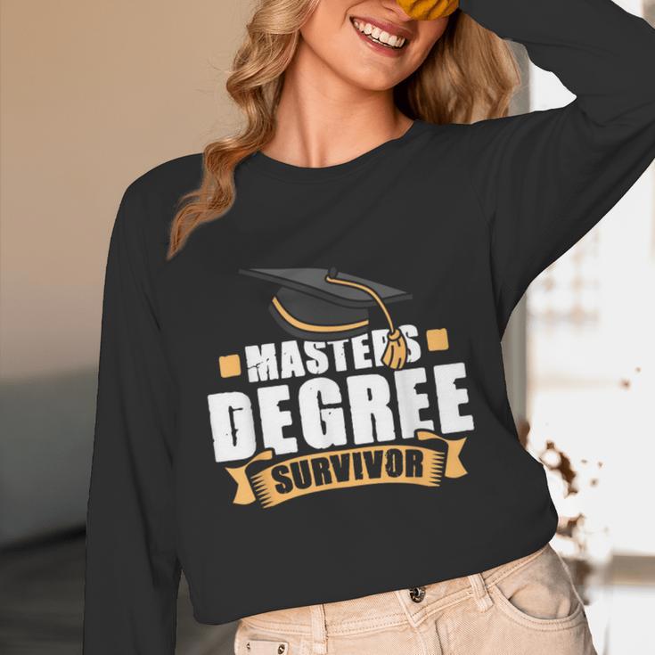 Masters Degree Survivor Graduation For MBA Graduate Unisex Long Sleeve T-Shirt