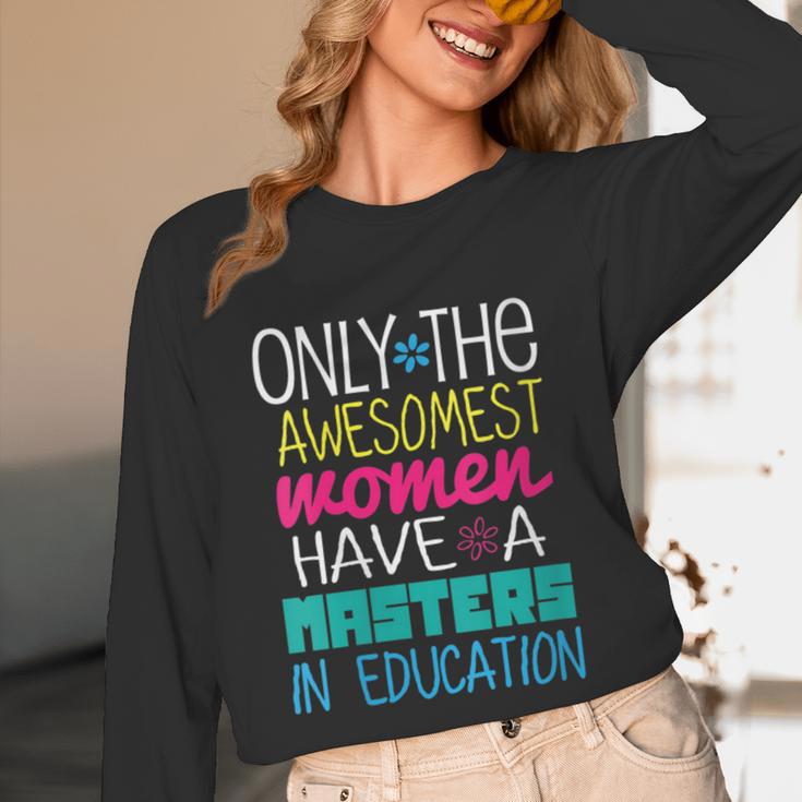 Masters In Education Degree Graduation Women MeD Unisex Long Sleeve T-Shirt