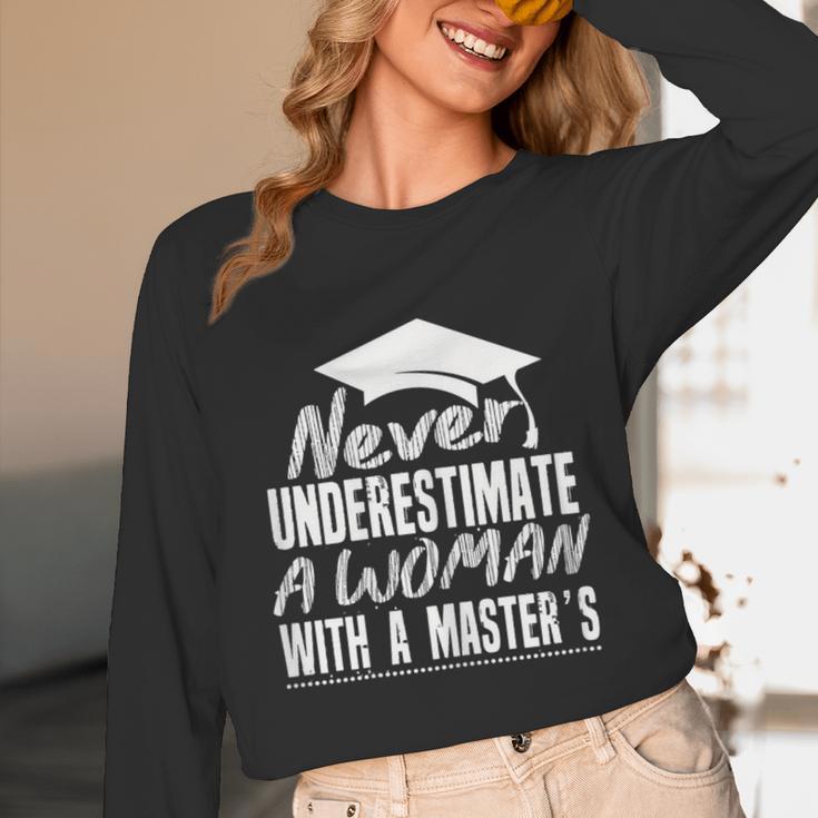 Master's Graduation Shirt For Women With Masters Degree Unisex Long Sleeve T-Shirt