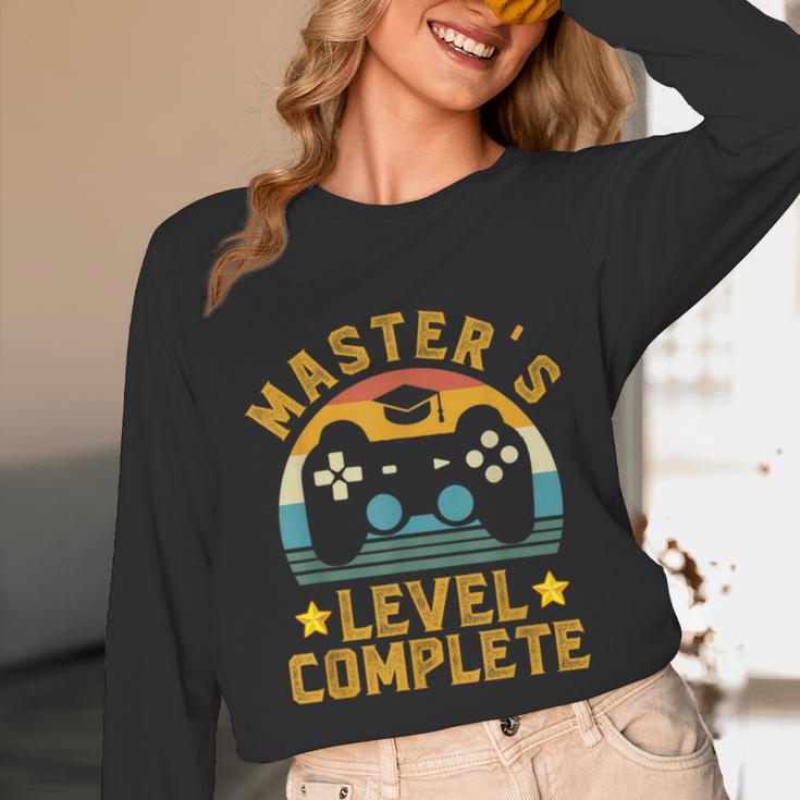Master's Level Complete Vintage Video Gamer Graduation Unisex Long Sleeve T-Shirt