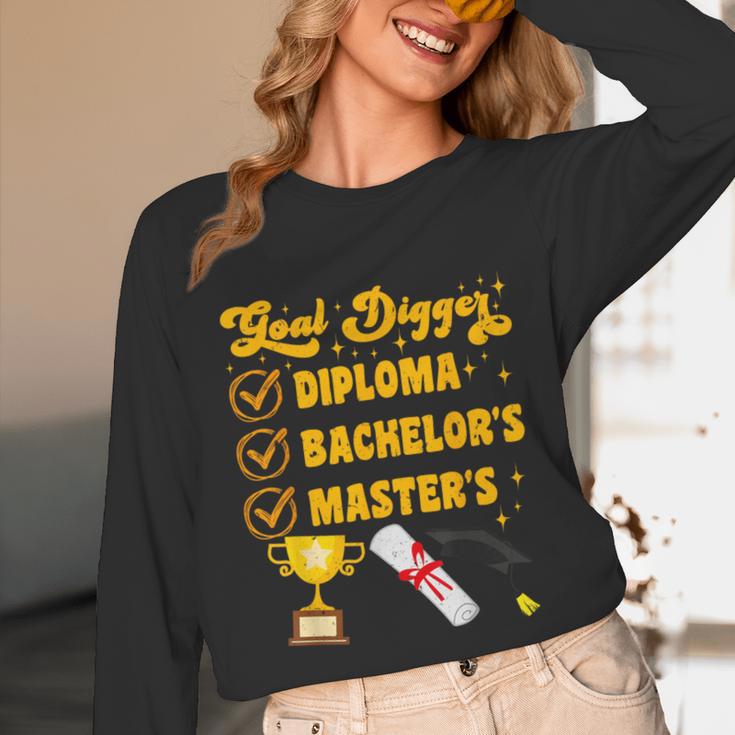 Master's Thesis Passed Goal Digger Master's Graduation Unisex Long Sleeve T-Shirt