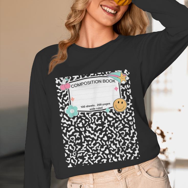 Matching Group Halloween Teacher Composition Book Notebook Unisex Long Sleeve T-Shirt
