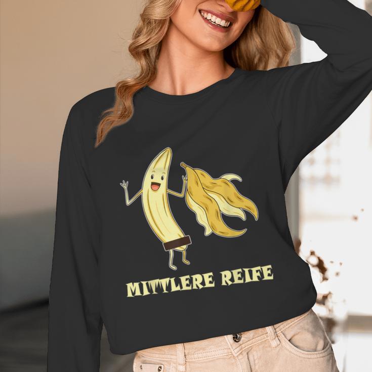 Medium Mature Banana Banana Real School Graduation Celebrations Unisex Long Sleeve T-Shirt