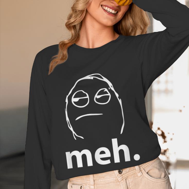 Meh Shirt Teacher Idea College Geek Graduation Tshirt Unisex Long Sleeve T-Shirt