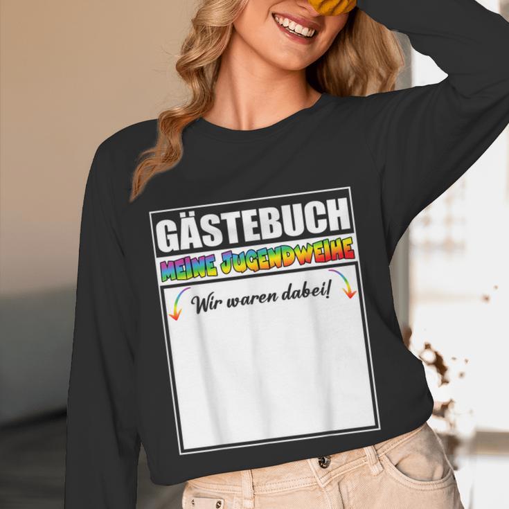 Meine Jugendweihe Guest Book Colourful Wir Waren Dabei MäDchen German Unisex Long Sleeve T-Shirt