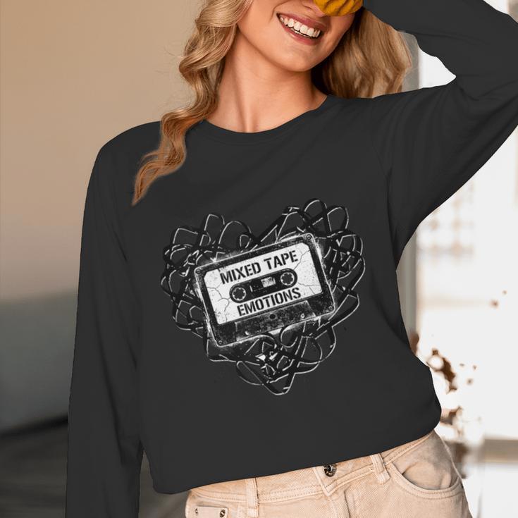 Mixed Tape Emotions Music Lover Nostalgia Quote Unisex Long Sleeve T-Shirt Mixed Tape Emotions Music Lover Nostalgia Quote Unisex Long Sleeve T-Shirt