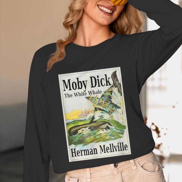 Moby Dick Book Cover Illustration Unisex Long Sleeve T-Shirt