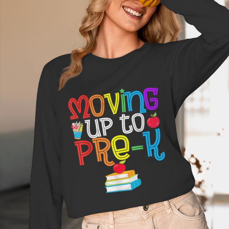 Moving Up To Pre-K Teacher Student Kid Graduation T-Shirt Unisex Long Sleeve T-Shirt