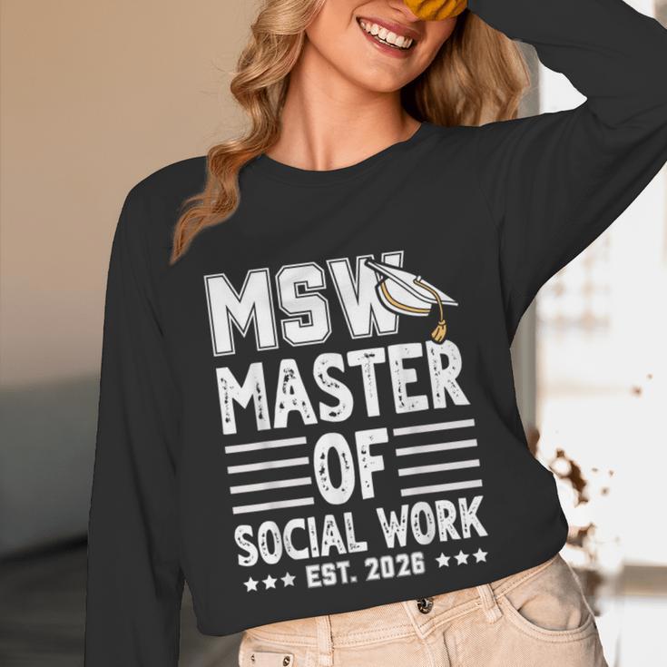 MSW Est 2026 Masters Of Social Work Graduation Social Worker Unisex Long Sleeve T-Shirt