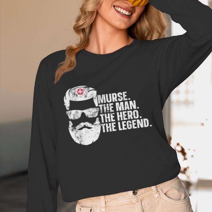 Murse Male Nurse Student Man Nurses Murse RN Graduation Week Unisex Long Sleeve T-Shirt