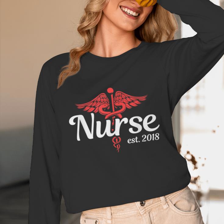 New Nurse 2018 Nurse Nursing School Graduation Shirt Unisex Long Sleeve T-Shirt