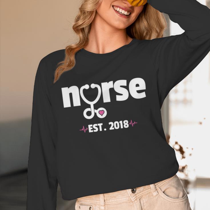 New Nurse Est 2018 Nursing School Graduation Unisex Long Sleeve T-Shirt