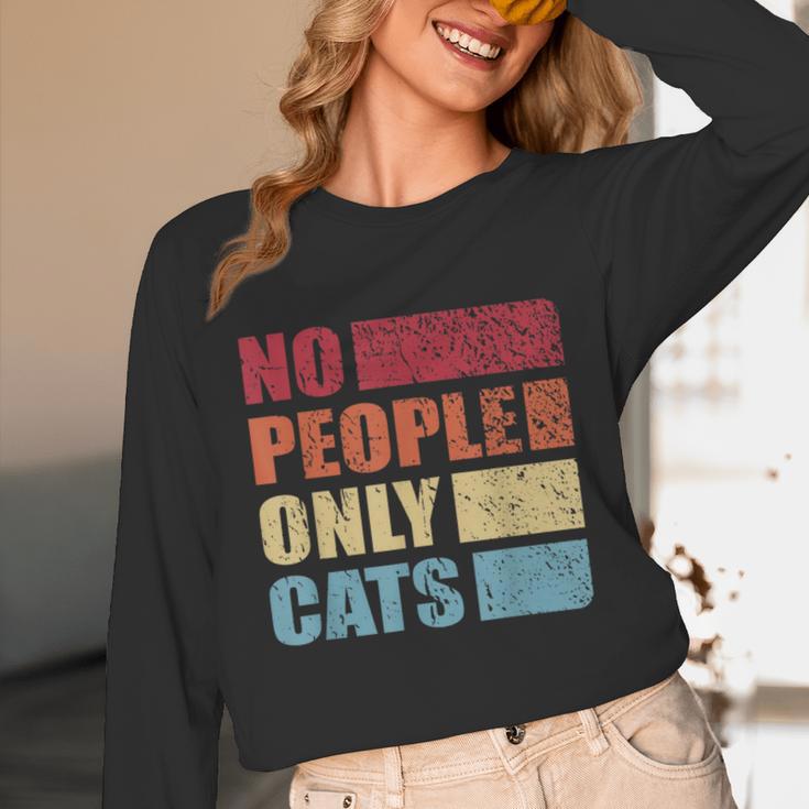 No People Only Cats Introvert Unisex Long Sleeve T-Shirt