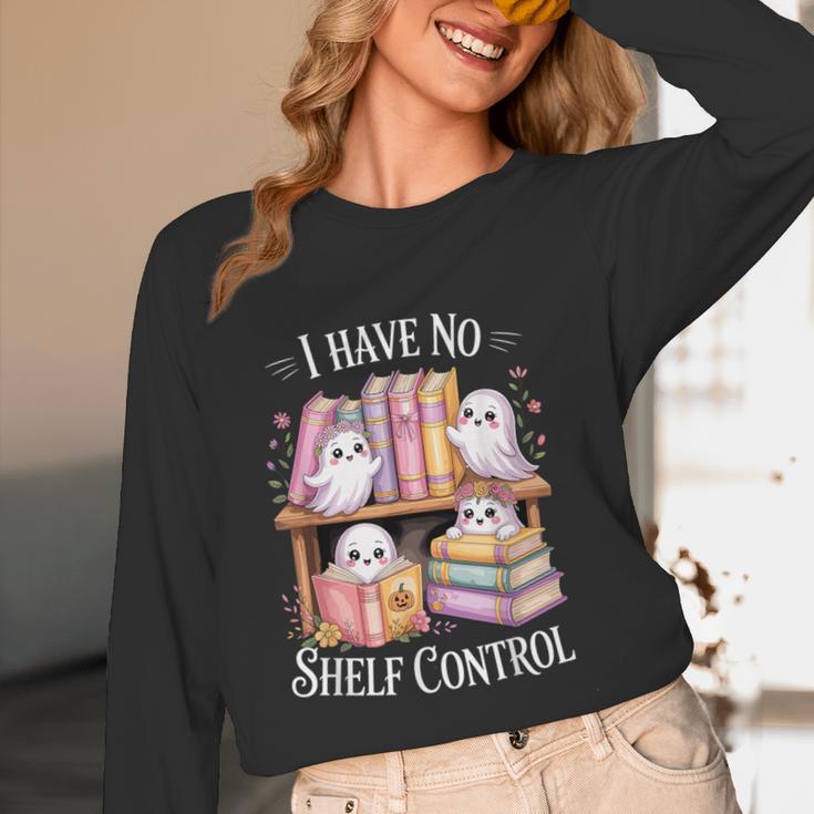 I Have No Shelf Control Ghost Reading Books Pun Unisex Long Sleeve T-Shirt I Have No Shelf Control Ghost Reading Books Pun Unisex Long Sleeve T-Shirt