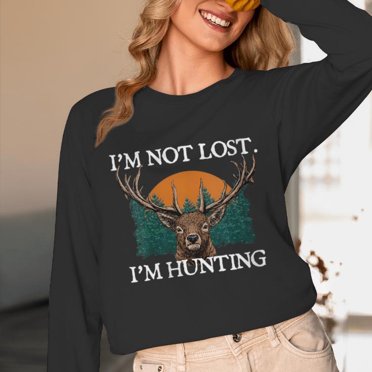 Im Not Lost Im Hunting Introvert Hunter Antisocial Unisex Long Sleeve T-Shirt Im Not Lost Im Hunting Introvert Hunter Antisocial Unisex Long Sleeve T-Shirt