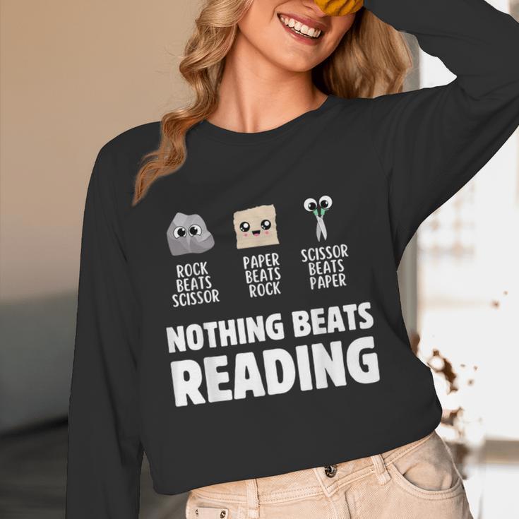 Nothing Beats Reading Librarian Book Bookworm Unisex Long Sleeve T-Shirt Nothing Beats Reading Librarian Book Bookworm Unisex Long Sleeve T-Shirt