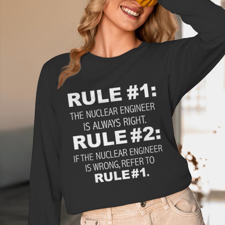 Nuclear Engineer Is Always Right Funny Graduation Graduate Unisex Long Sleeve T-Shirt