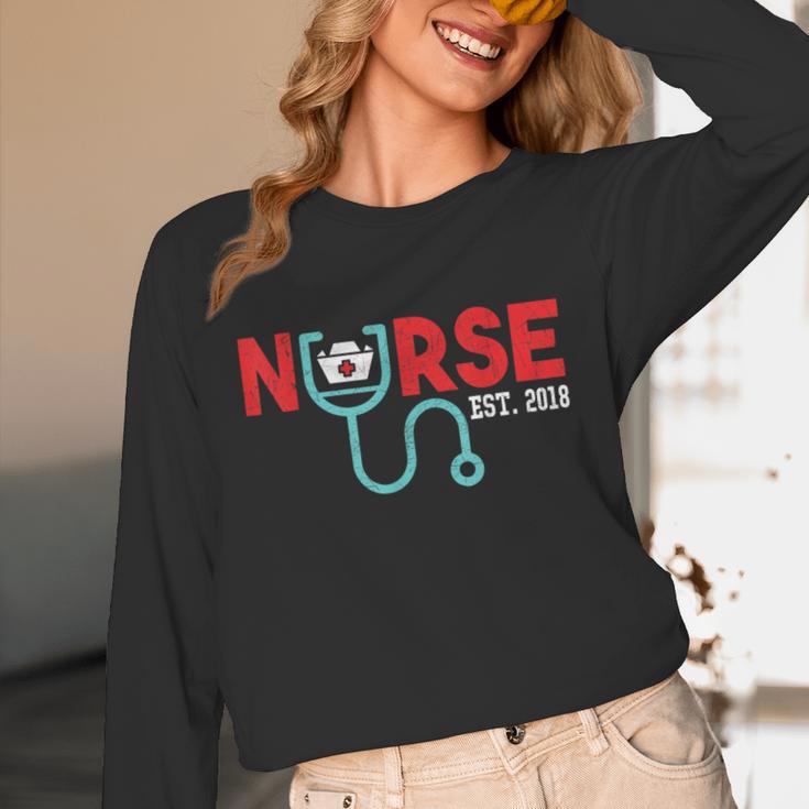 Nurse Est 2018 New Graduation Nursing School T-Shirt Unisex Long Sleeve T-Shirt