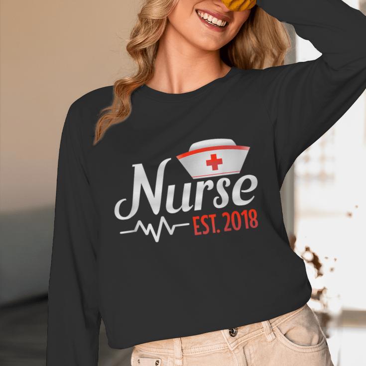 Nurse Nursing School Graduation Est 2018 Shirt Unisex Long Sleeve T-Shirt
