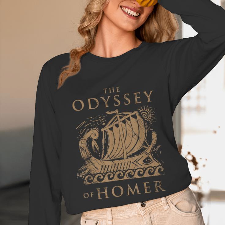 Odisea Soulz Iliad Odyssey Homer Ancient Greek History Book Odyssey Small Unisex Long Sleeve T-Shirt