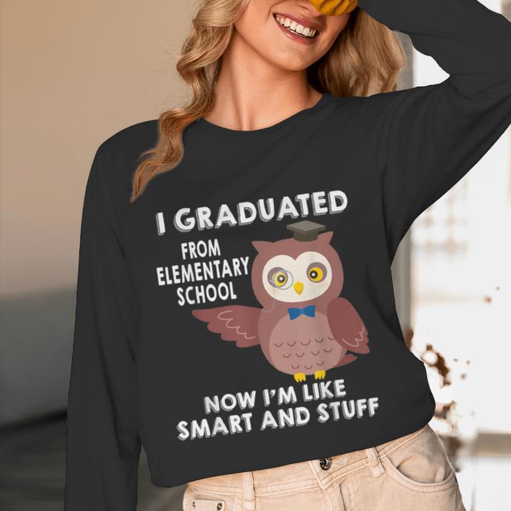 Owl Elementary Graduation Shirt-6th Grade Graduation Unisex Long Sleeve T-Shirt