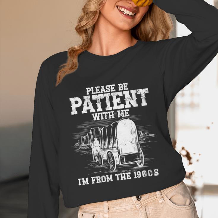 Patient With Me I'm From The 1900s Oregon Vintage Unisex Long Sleeve T-Shirt