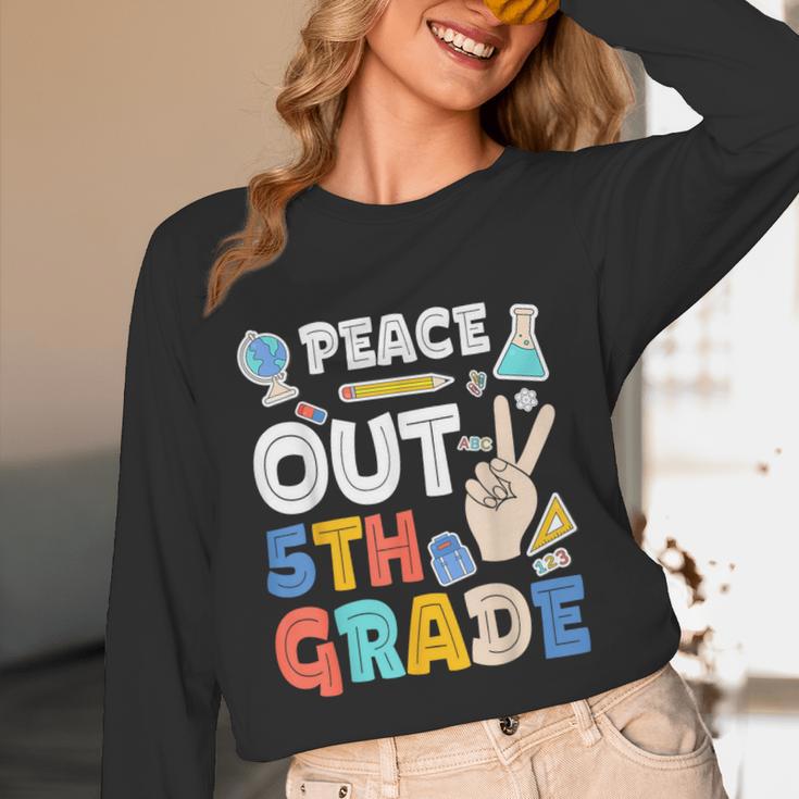 Peace Out 5th Grade Fifth Grade Graduation T-Shirt Unisex Long Sleeve T-Shirt