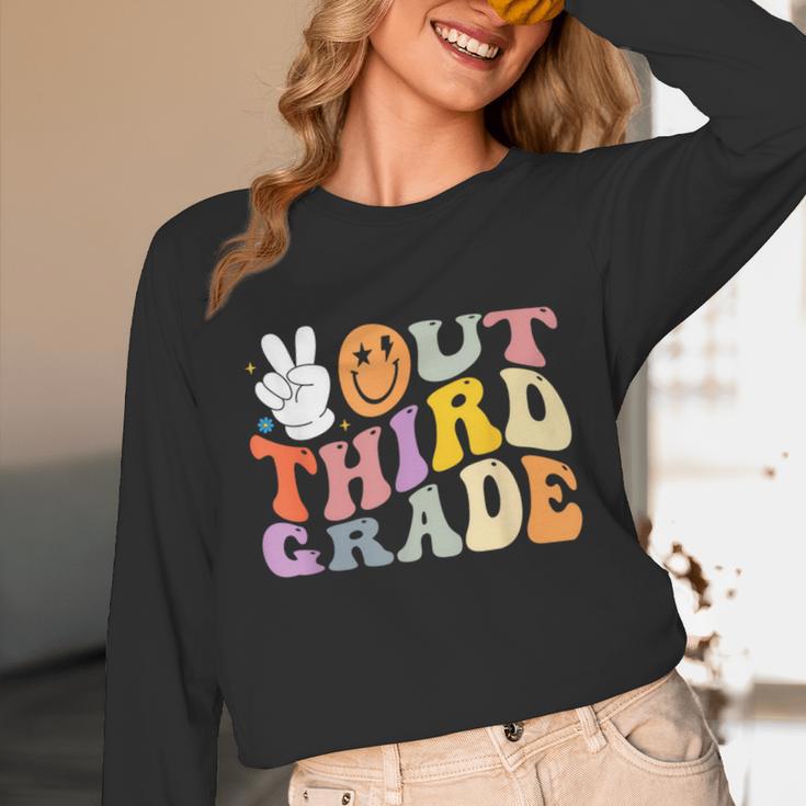 Peace Out Third 3rd Grade Graduation Graduate Class Of 2025 Unisex Long Sleeve T-Shirt