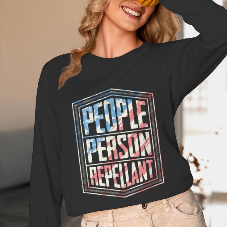 People Person Repellant Introvert Unisex Long Sleeve T-Shirt People Person Repellant Introvert Unisex Long Sleeve T-Shirt
