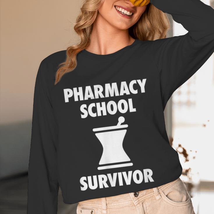 Pharmacy School Survivor PharmD Graduation T-Shirt Unisex Long Sleeve T-Shirt