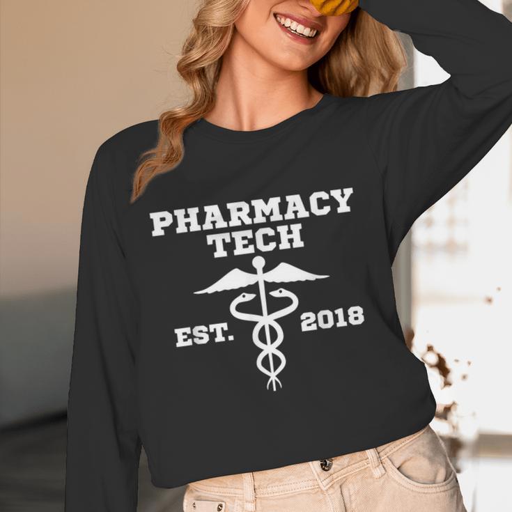 Pharmacy Tech GraduationShirt Student Est 2018 Unisex Long Sleeve T-Shirt