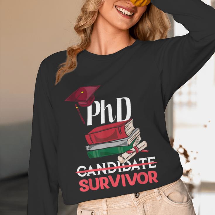 PhD PhD Graduation Gifts PhD Survivor T-Shirt Unisex Long Sleeve T-Shirt