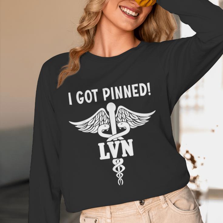 I Got Pinned LVN Nursing School Graduation Pinning Ceremony Unisex Long Sleeve T-Shirt