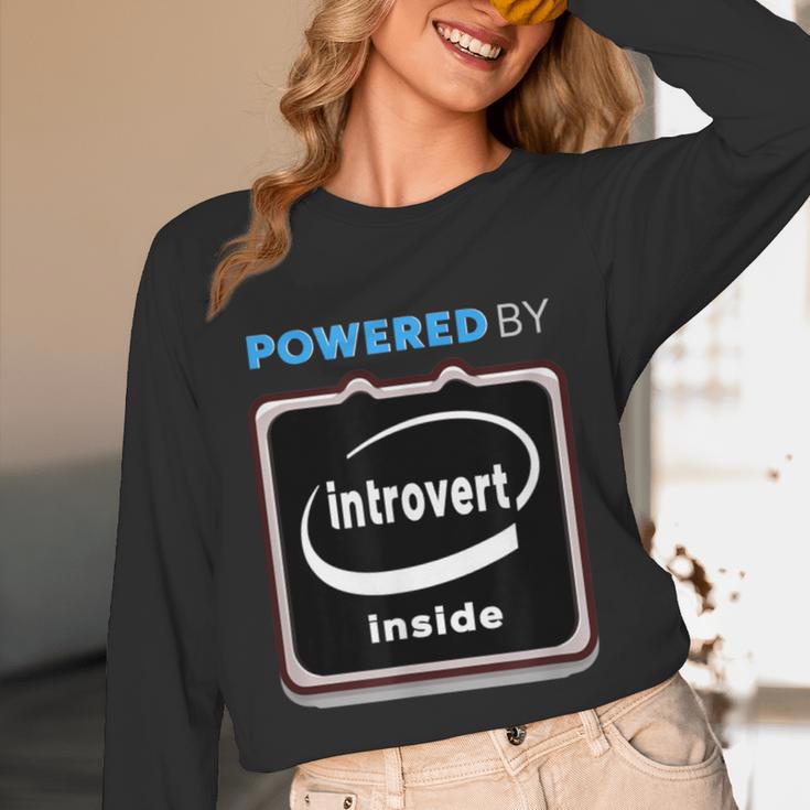 Powered By Introvert Inside Embrace Your Quiet Strength Unisex Long Sleeve T-Shirt