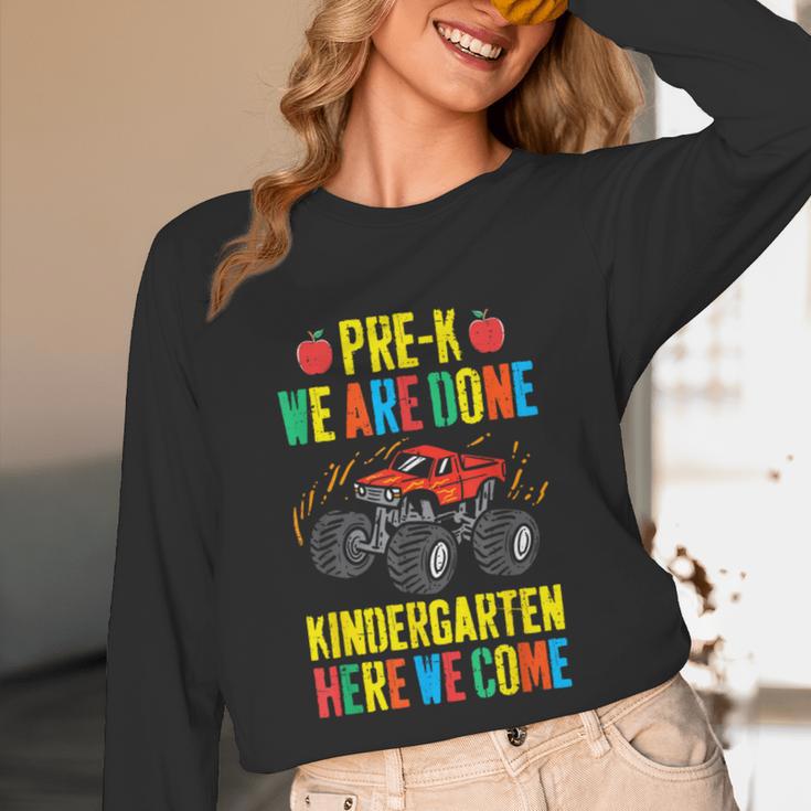Pre-K Graduation Monster Truck Kindergarten Here We Come Unisex Long Sleeve T-Shirt