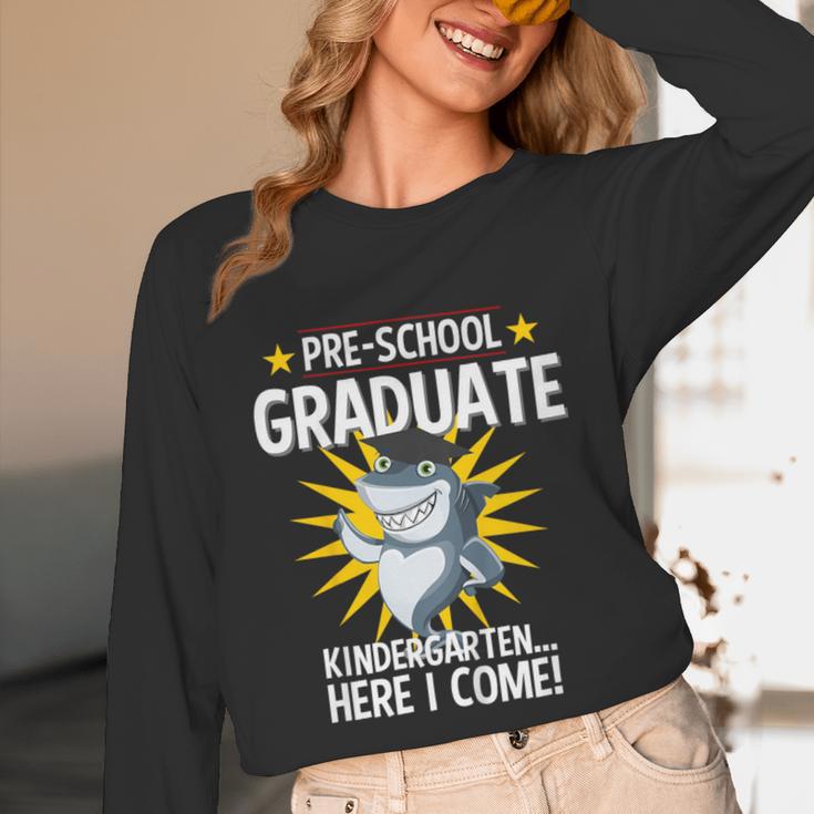 Pre K Graduation Shirts Shark Grad Toddler Unisex Long Sleeve T-Shirt