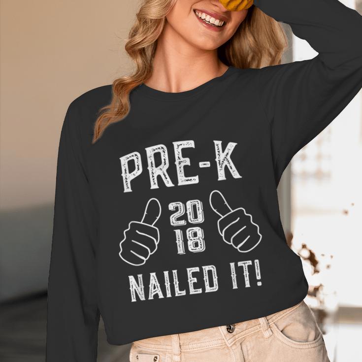 Pre-K Nailed It 2018 Cute Preschool Graduation Unisex Long Sleeve T-Shirt