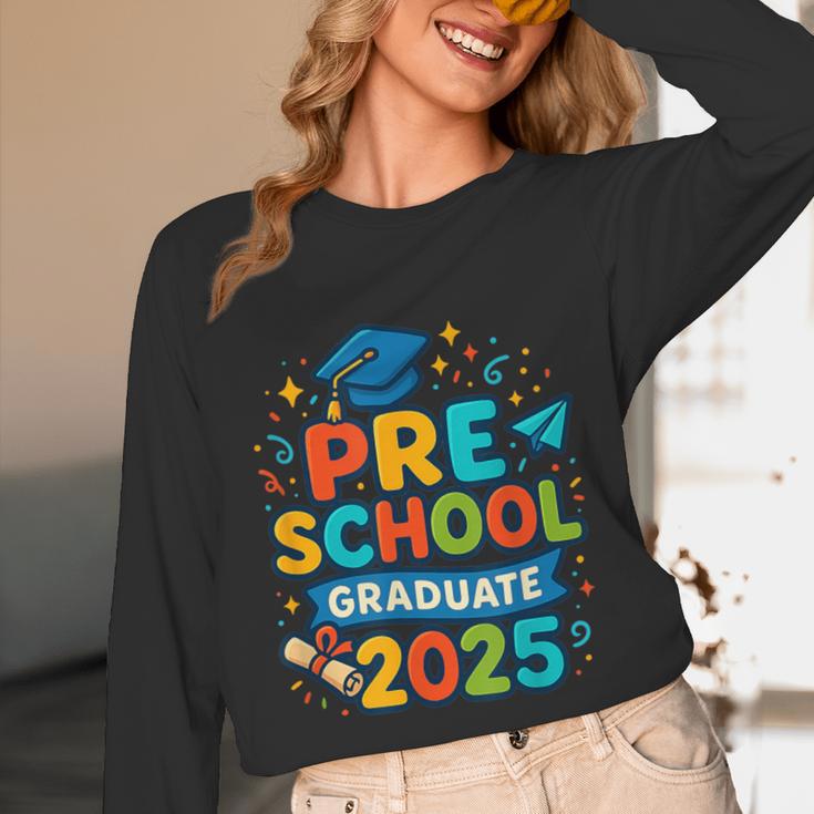 Preschool Graduation 2025 Pre-k Graduate Kids Boys Girls Unisex Long Sleeve T-Shirt