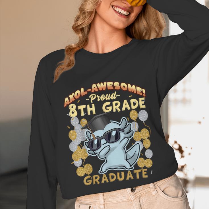 Proud 8th Grade Graduate Axolotl Graduation Eighth Unisex Long Sleeve T-Shirt