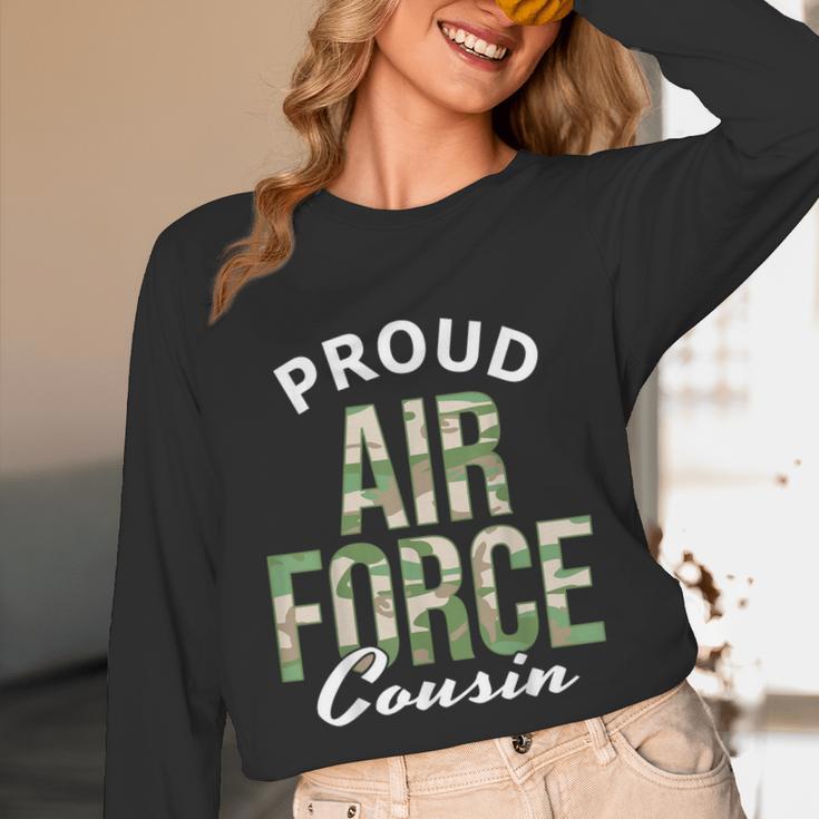 Proud Air Force Cousin Deployment Homecoming Graduation Unisex Long Sleeve T-Shirt