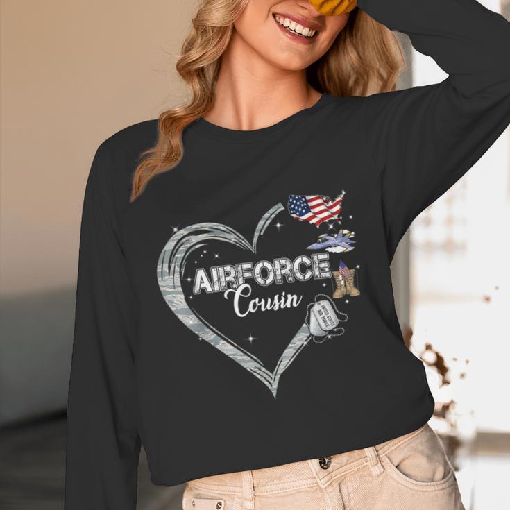 Proud Air Force Cousin Air Force Graduation Cousin USAF Unisex Long Sleeve T-Shirt