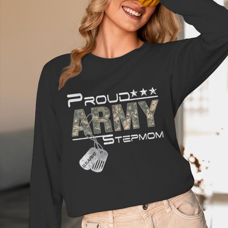 Proud Army Stepmom Army Graduation Stepmom US Army Stepmom Unisex Long Sleeve T-Shirt