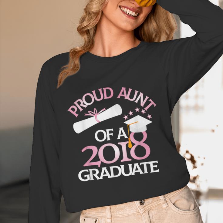 Proud Aunt Of a 2018 Graduate Auntie Graduation Unisex Long Sleeve T-Shirt